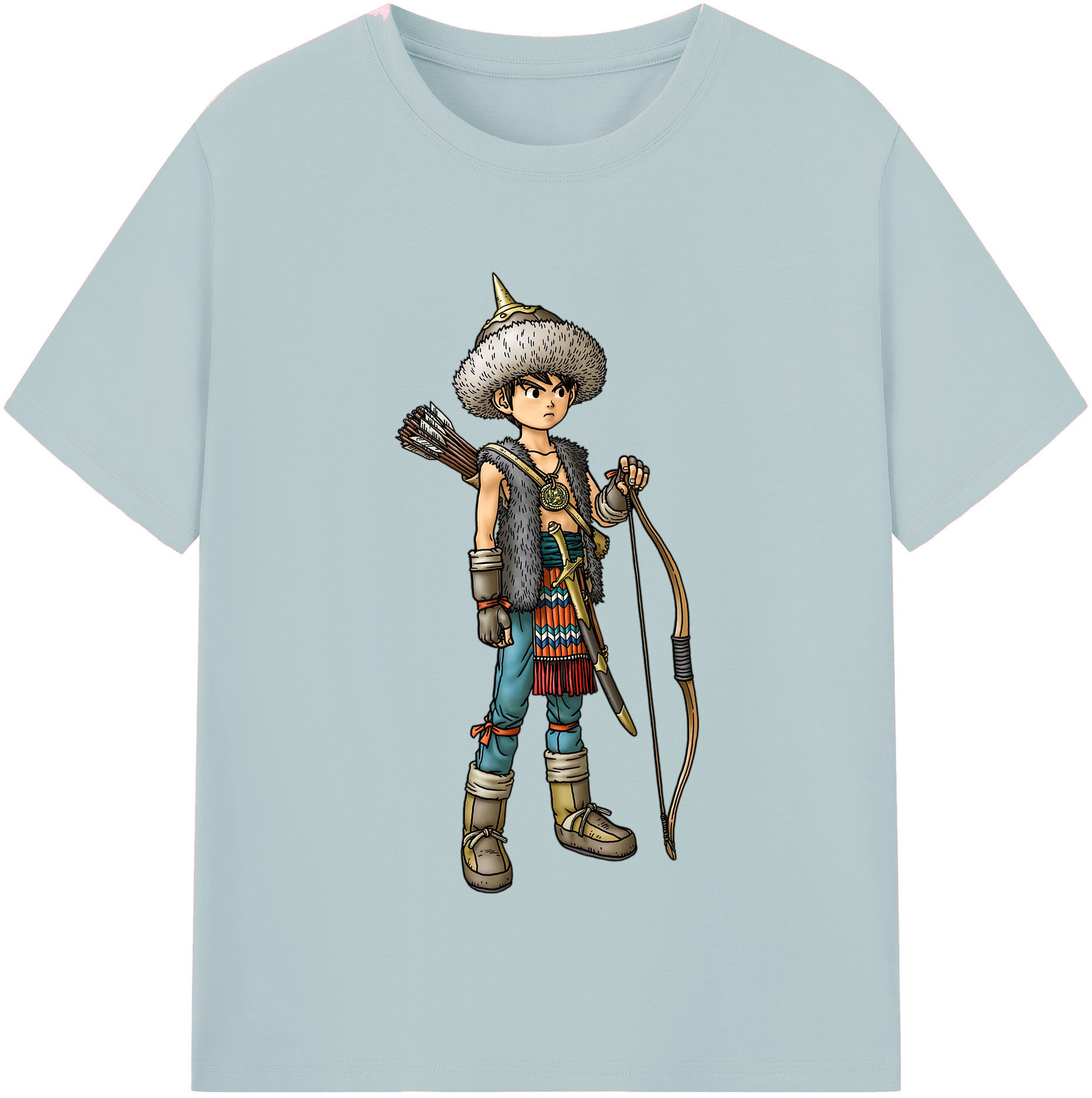 （画像用） ドラゴンクエスト Doragon Kuesuto Dragon Quest 綿100％半袖Tシャツ（フロントプリント）